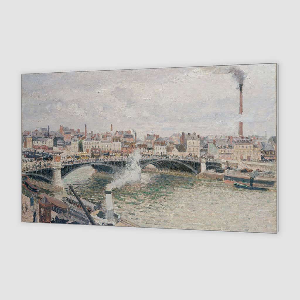 Morning een bewolkte dag Rouen - Camille Pissarro