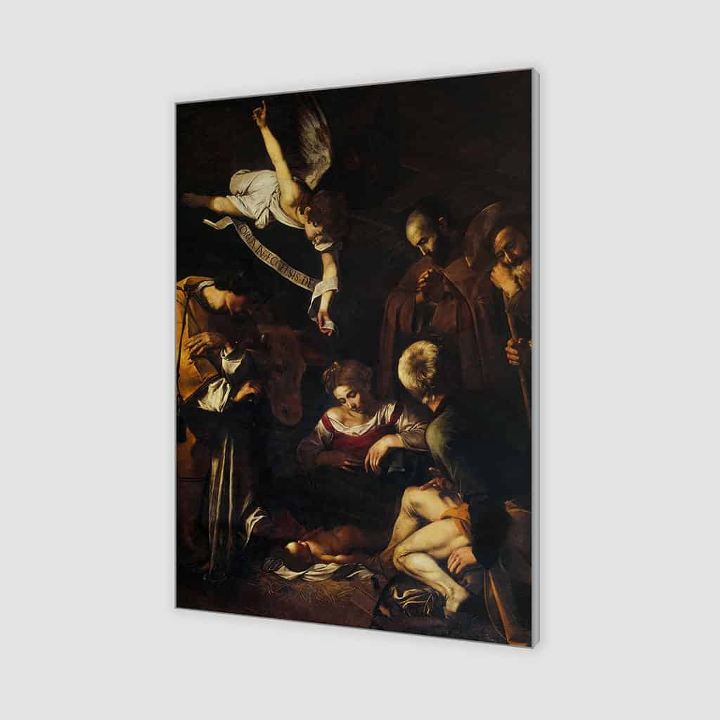 Geboorte met St. Franciscus en St. Lawrence (Caravaggio)