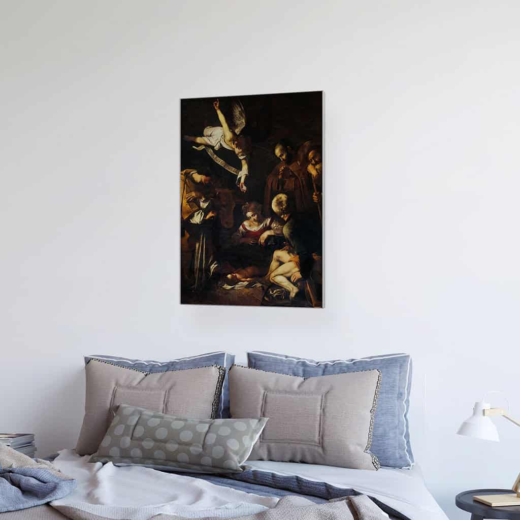 Geboorte met St. Franciscus en St. Lawrence (Caravaggio)
