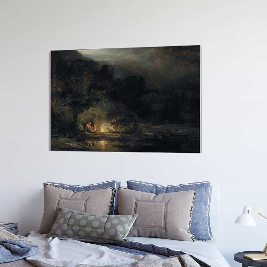 Nachtelijk landschap met de Heilige Familie (Rembrandt)