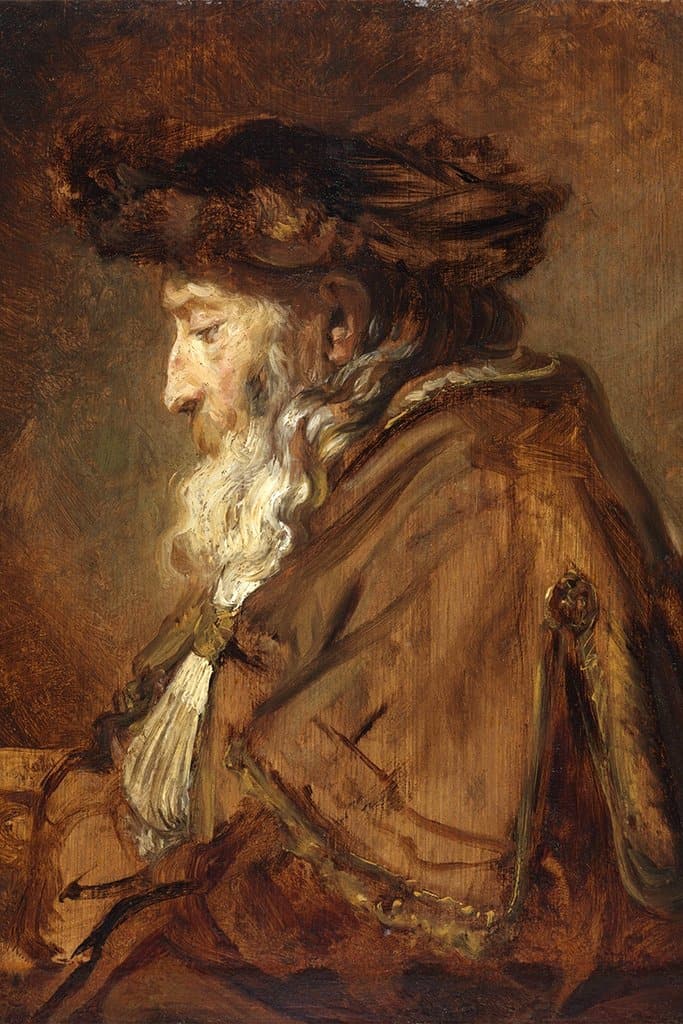 Olieschets van een oude man (Rembrandt)