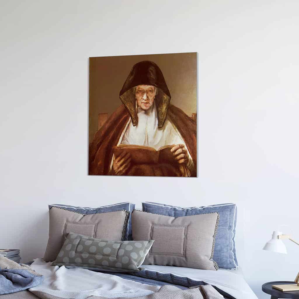 Oude vrouw lezing ll (Rembrandt)