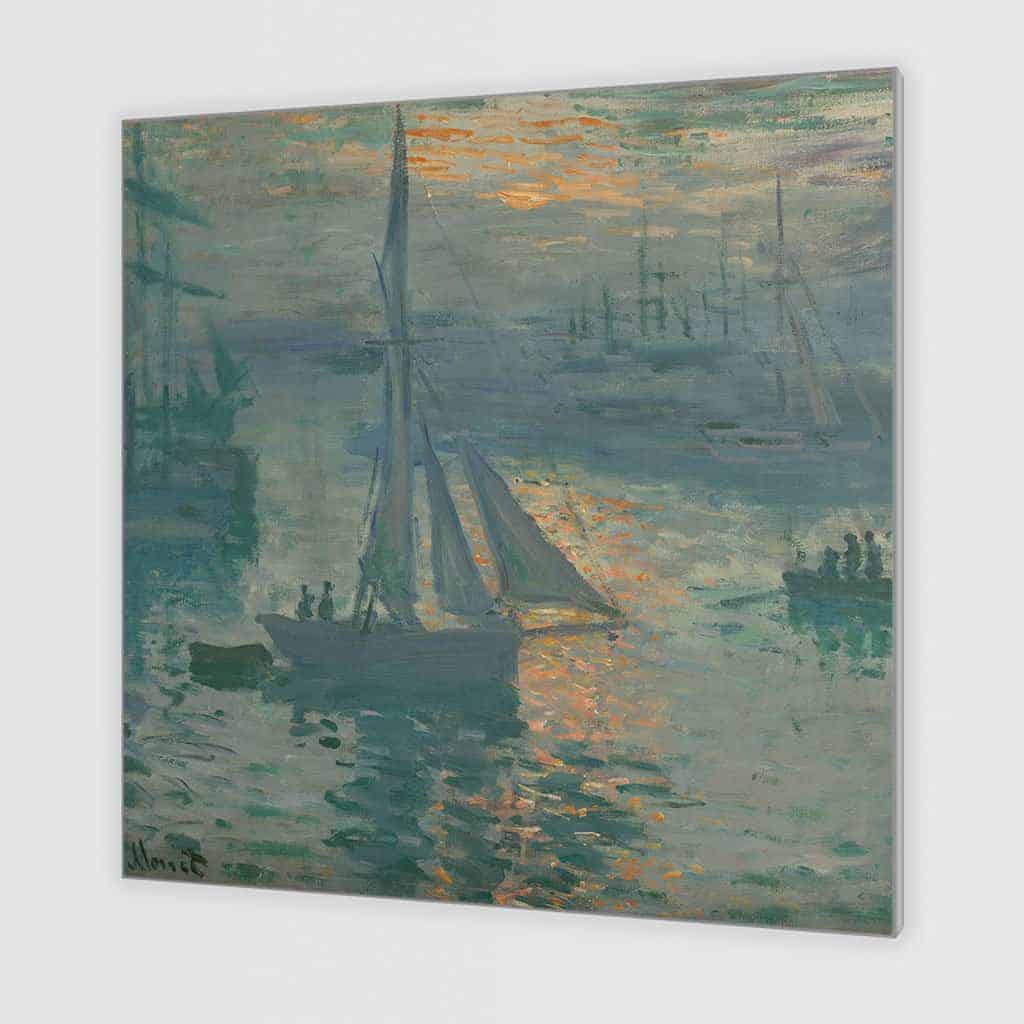 Opkomende zon van - Claude Monet
