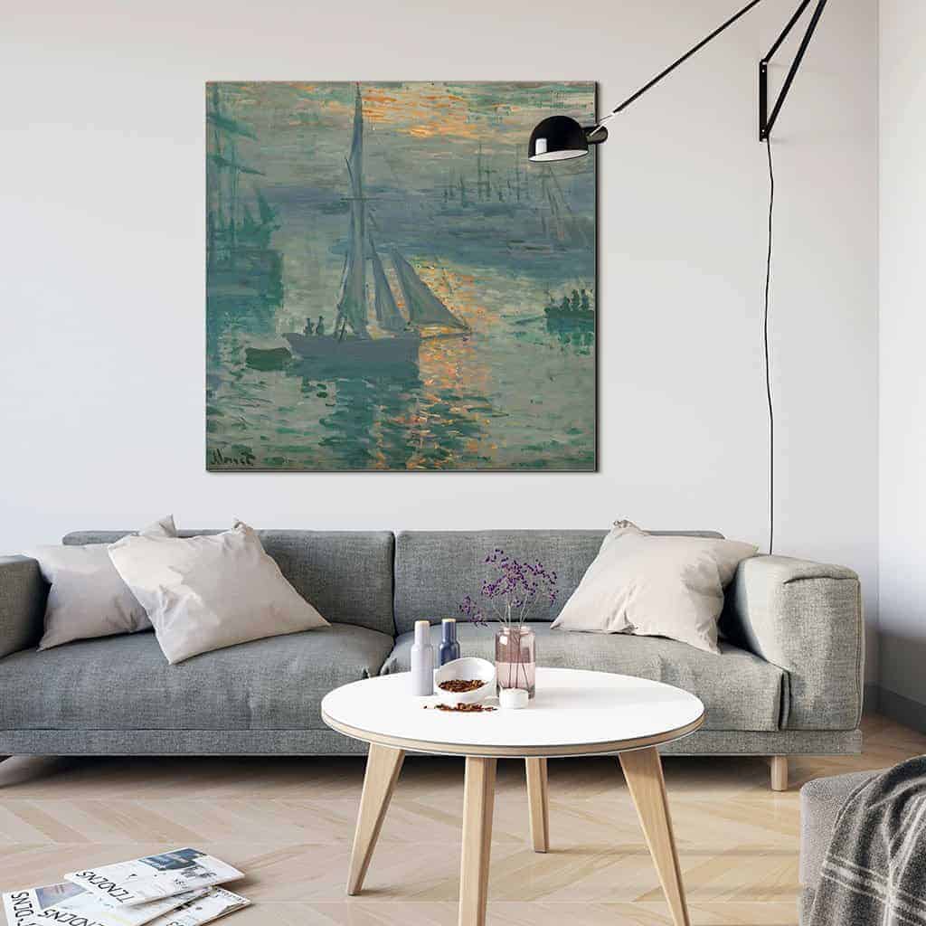 Opkomende zon van - Claude Monet