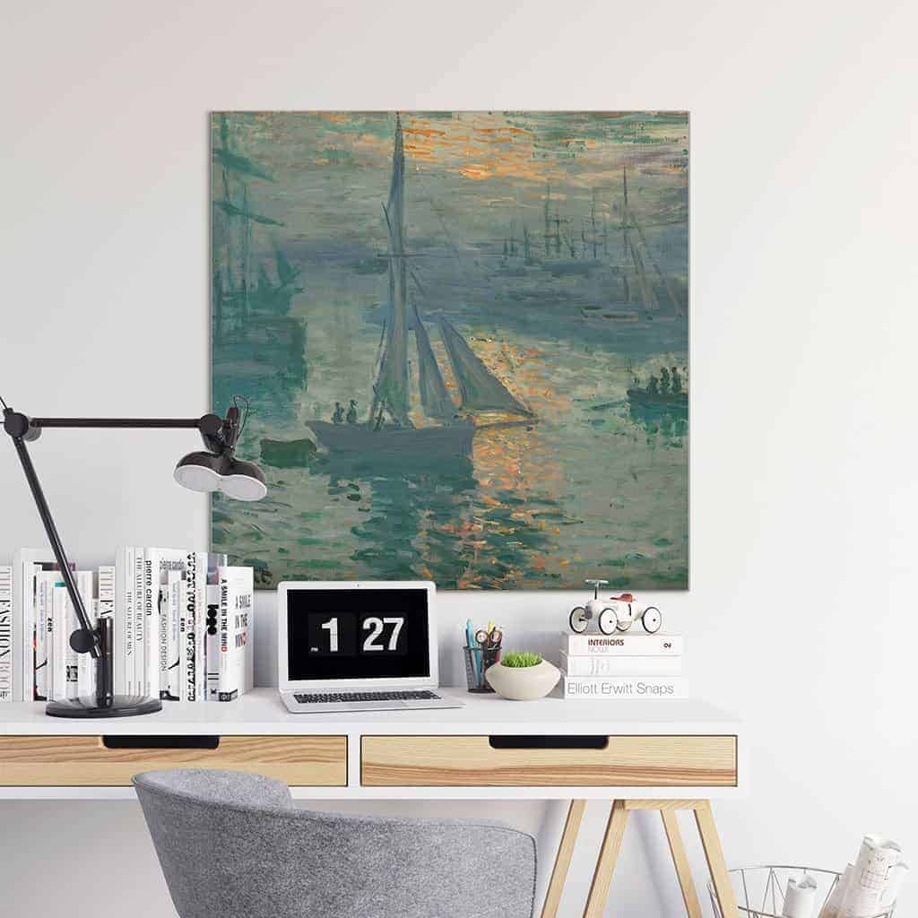 Opkomende zon van - Claude Monet