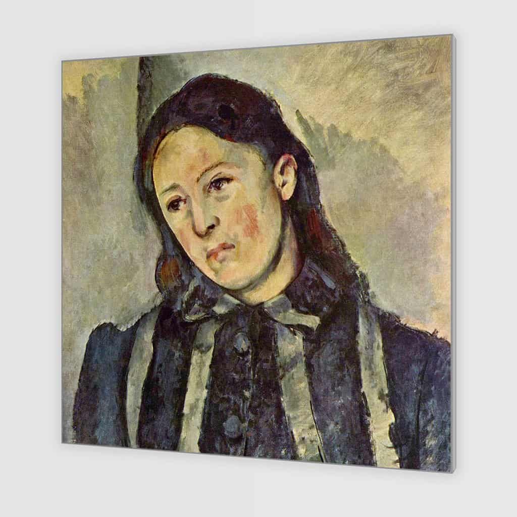 Madame Cezanne met ongebonden haar (Paul Cezanne)