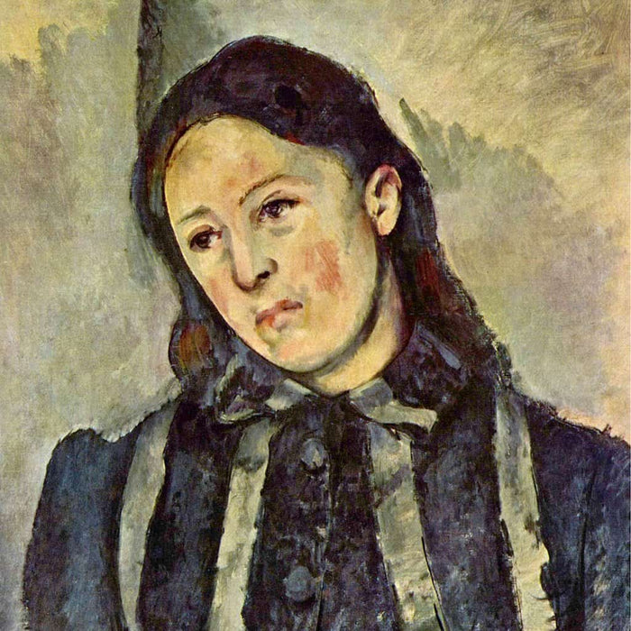 Madame Cezanne met ongebonden haar (Paul Cezanne)