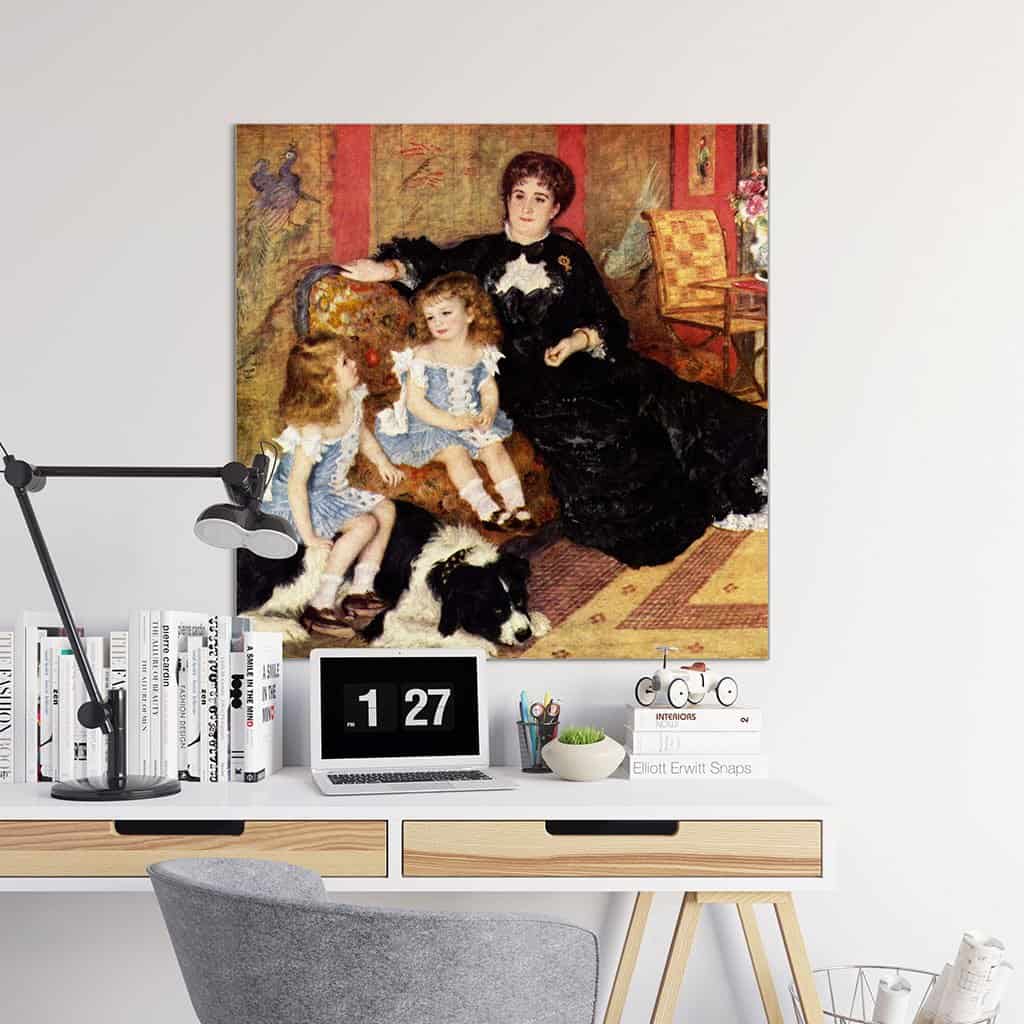 Portret van Mrs. Charpentier en haar kinderen (Pierre Auguste Renoir)