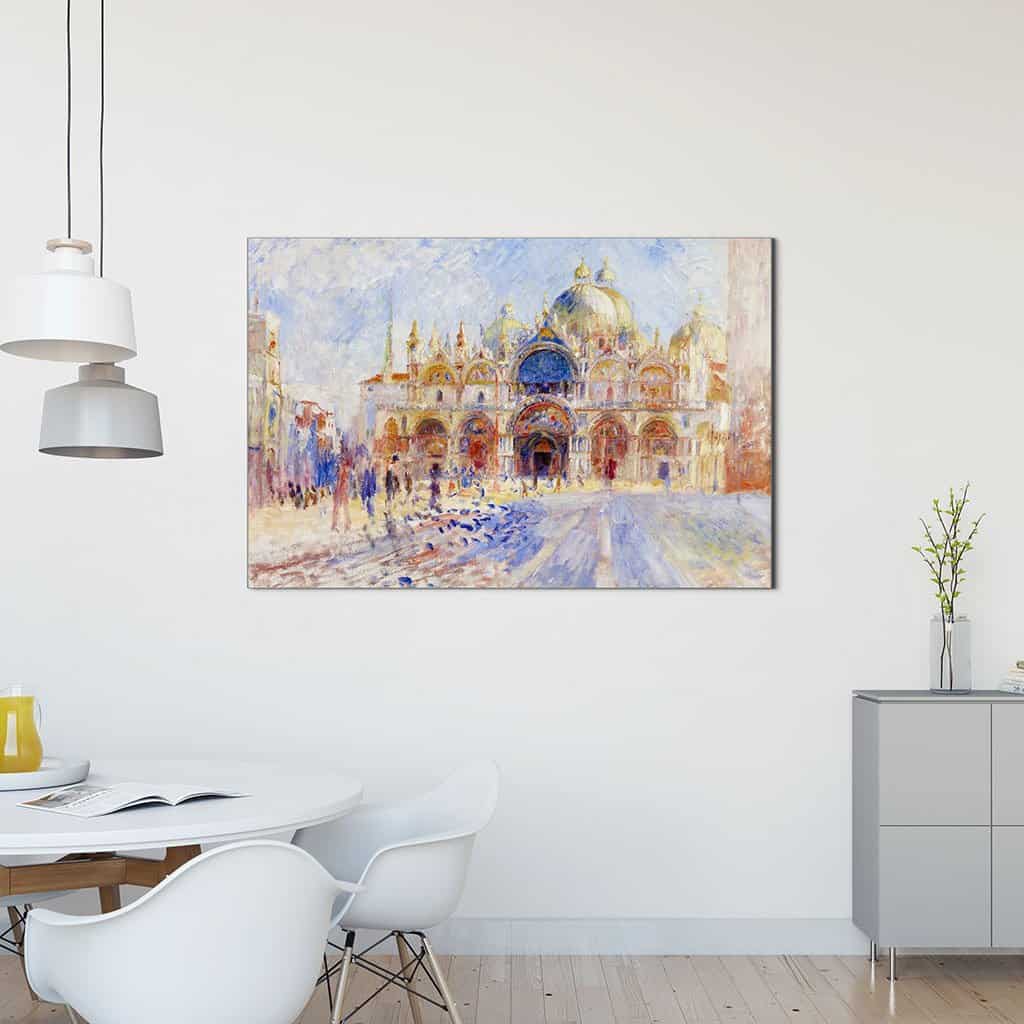Het Piazza San Marco Venetië (Pierre Auguste Renoir)