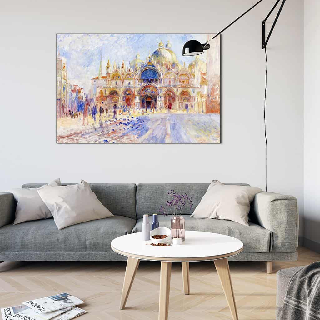 Het Piazza San Marco Venetië (Pierre Auguste Renoir)
