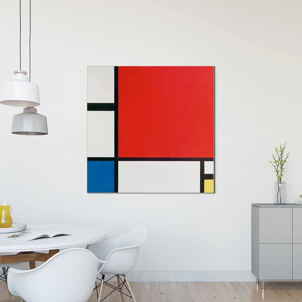 Compositie in rood blauw en geel (Piet Mondriaan)