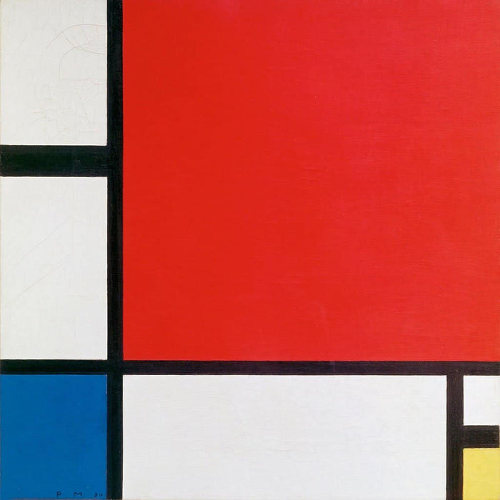 Compositie in rood blauw en geel (Piet Mondriaan)