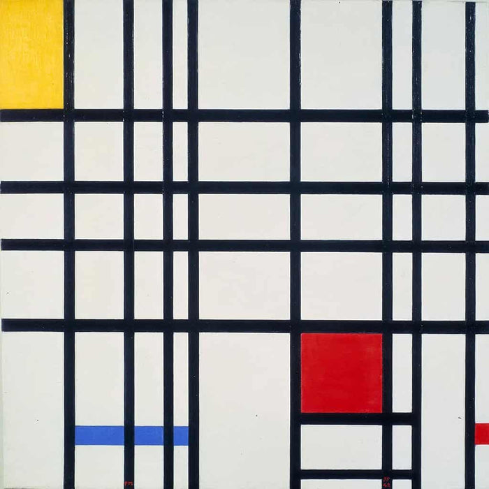 Compositie met geel, blauw en rood (Piet Mondriaan)