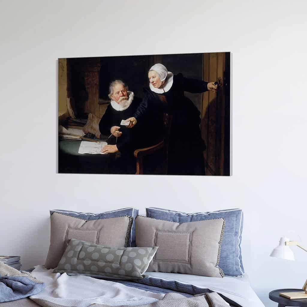 Portret van Jan Rijcksen en zijn vrouw Griet Jans (Rembrandt)