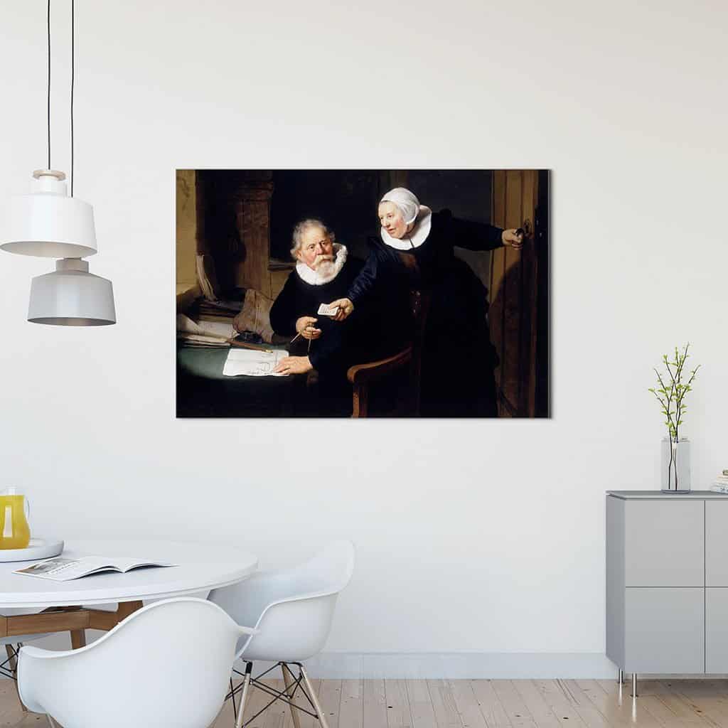 Portret van Jan Rijcksen en zijn vrouw Griet Jans (Rembrandt)