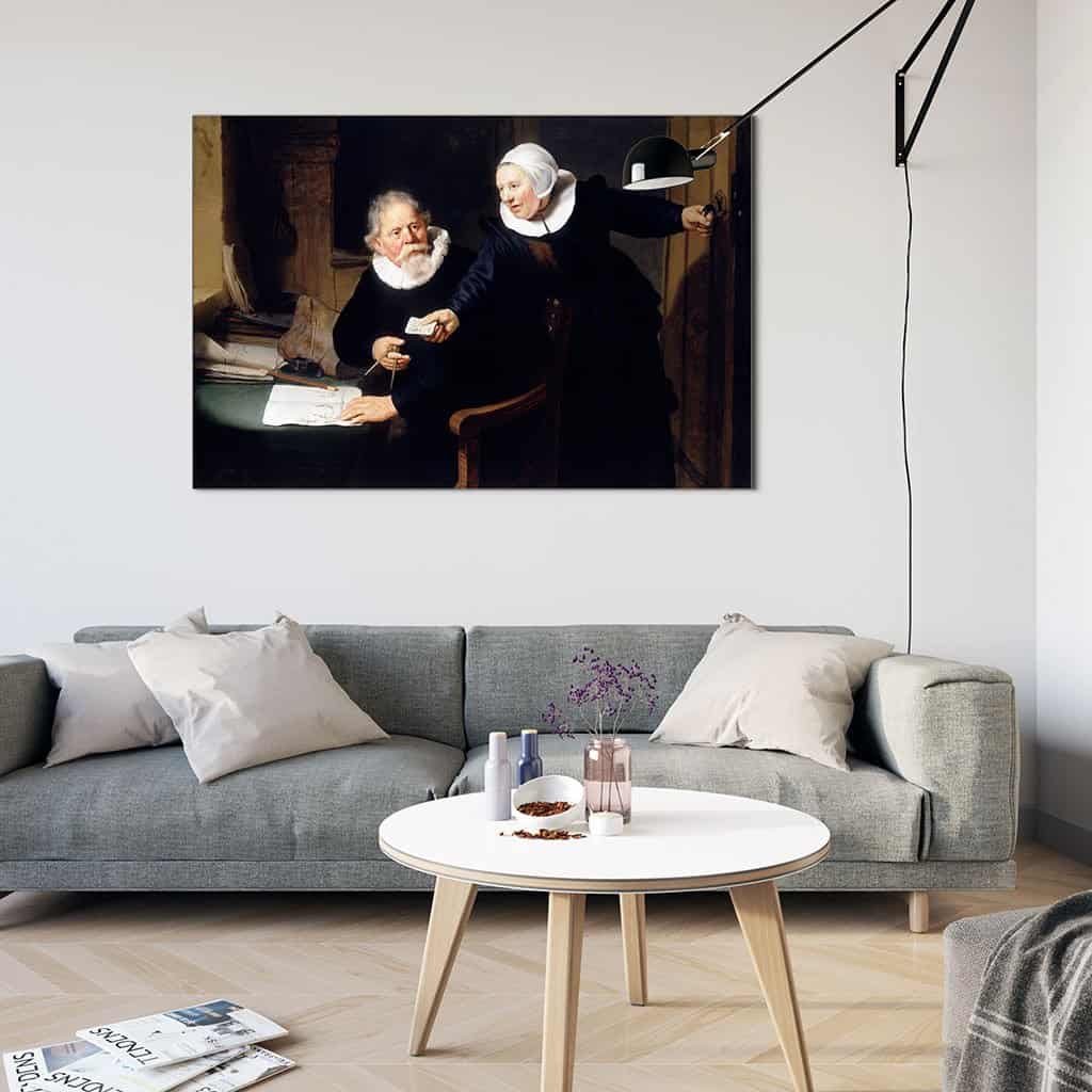 Portret van Jan Rijcksen en zijn vrouw Griet Jans (Rembrandt)