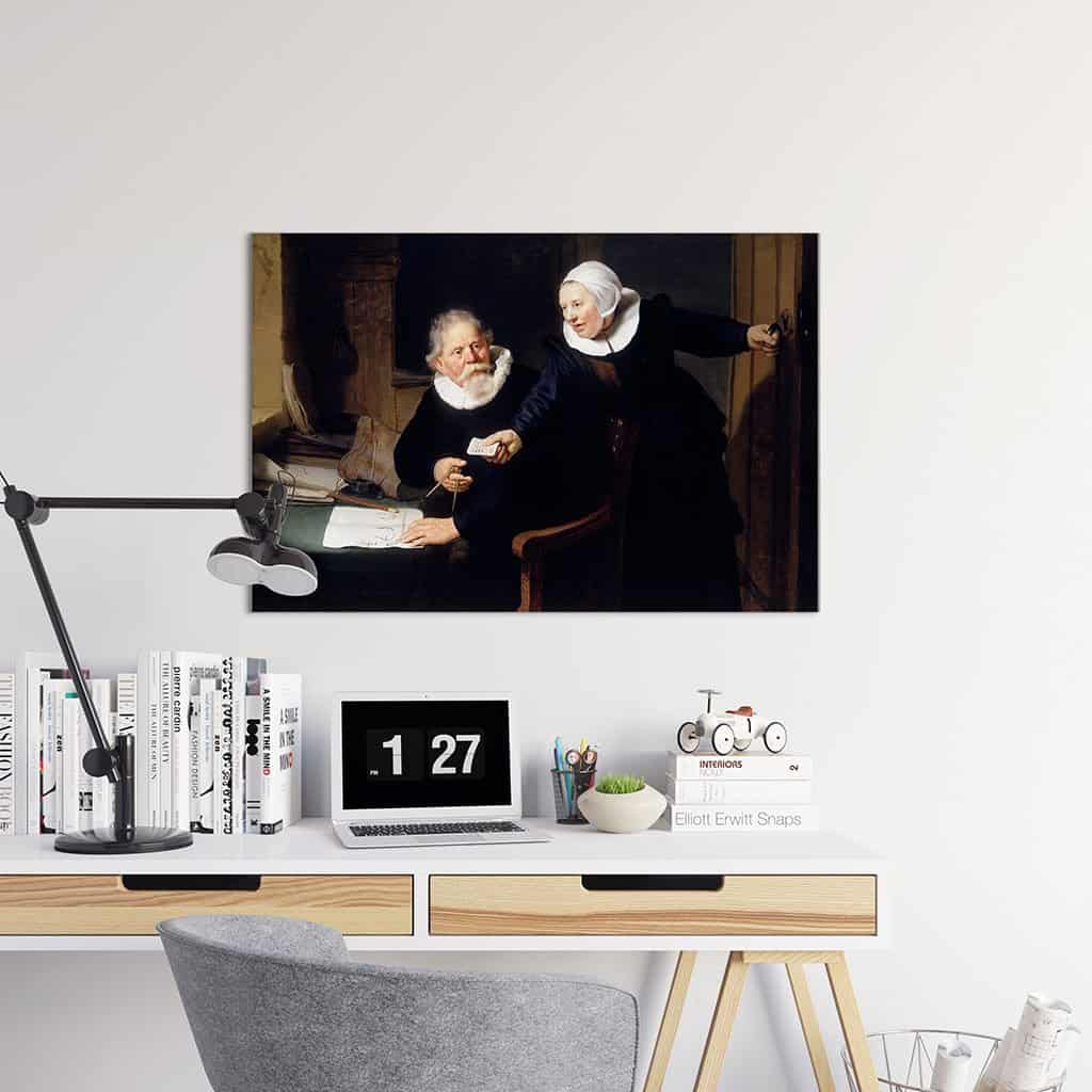 Portret van Jan Rijcksen en zijn vrouw Griet Jans (Rembrandt)