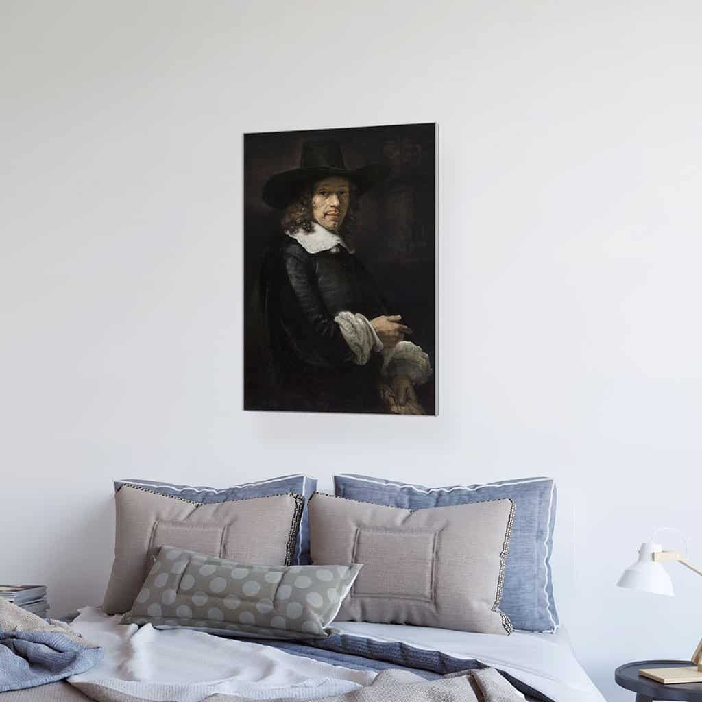 Portret van een Gentleman met een paar handschoenen (Rembrandt)