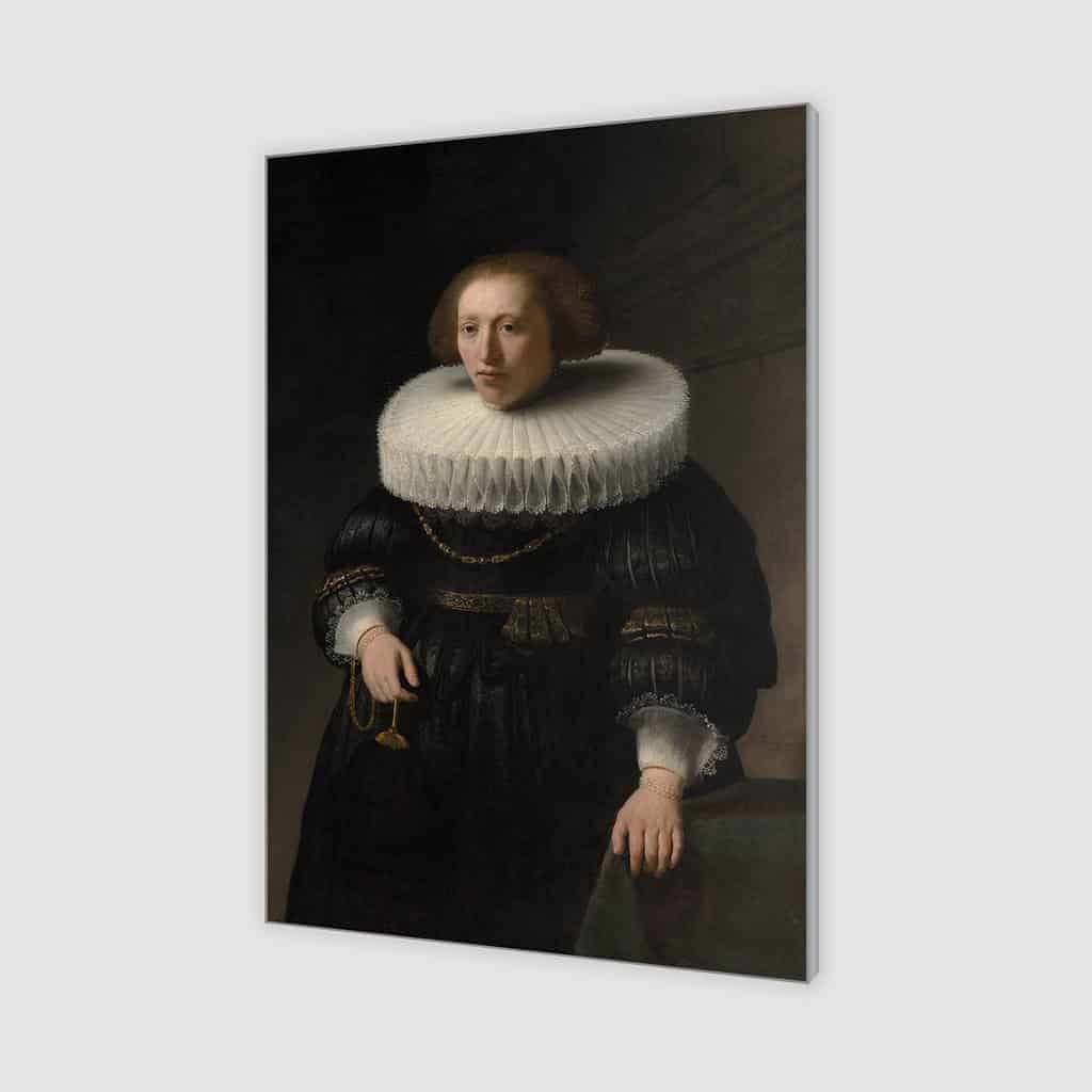 Portret van een vrouw, waarschijnlijk een lid van de familie Van Beresteyn (Rembrandt)