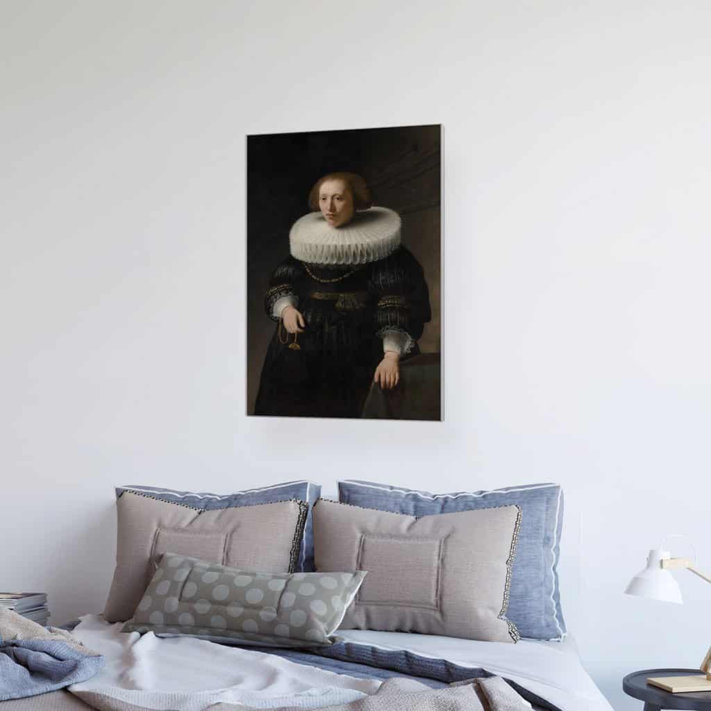Portret van een vrouw, waarschijnlijk een lid van de familie Van Beresteyn (Rembrandt)