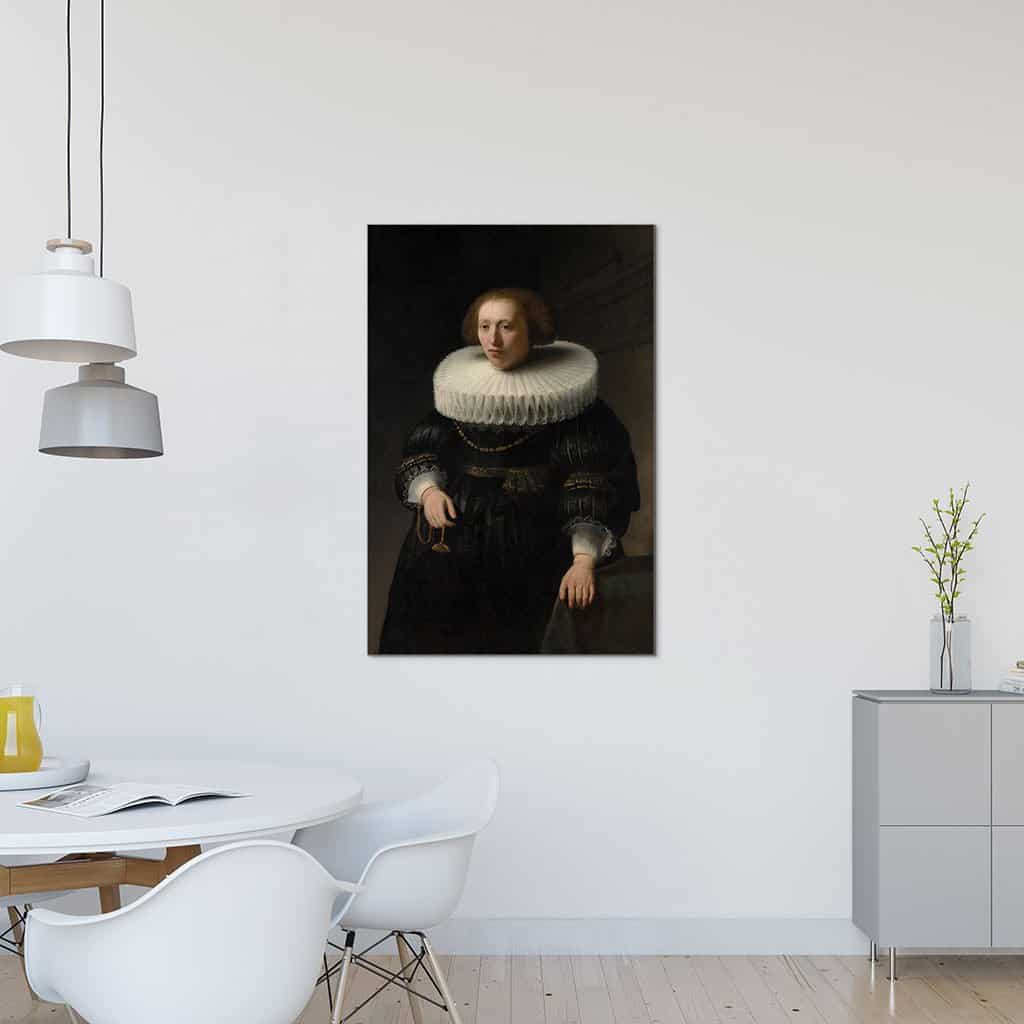 Portret van een vrouw, waarschijnlijk een lid van de familie Van Beresteyn (Rembrandt)
