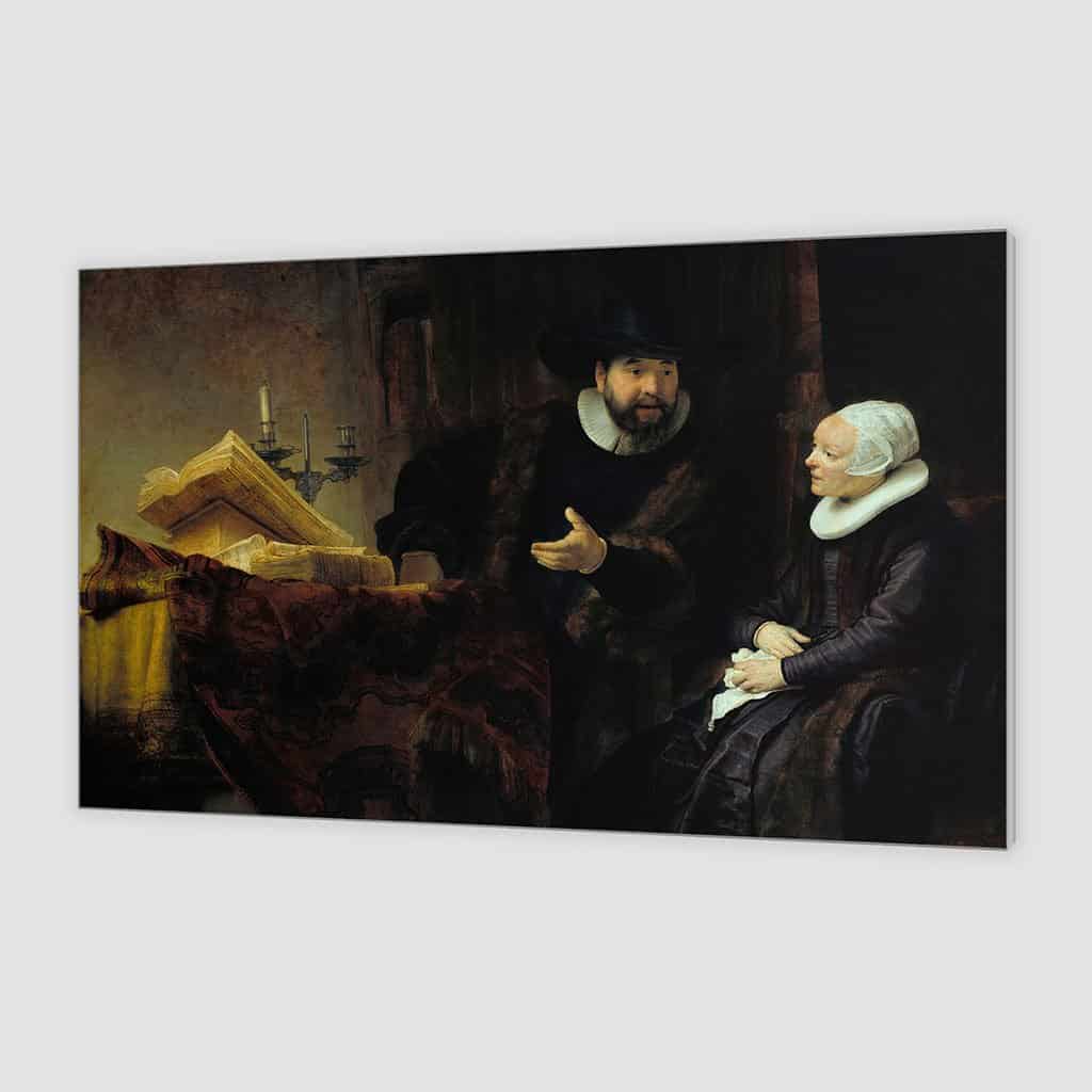 Portret van de mennonitische predikant Cornelius Claesz Anslo en zijn echtgenote Aaltje Gerritsdr Shouten (Rembrandt)