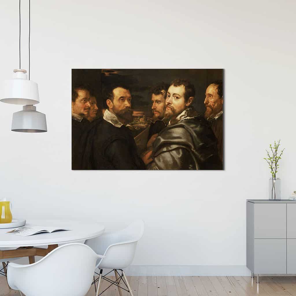 Portret in een kring van vrienden uit Mantua (Peter Paul Rubens)
