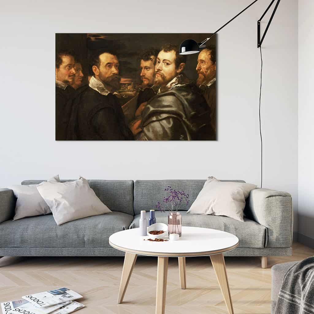 Portret in een kring van vrienden uit Mantua (Peter Paul Rubens)