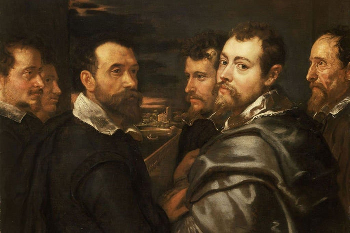 Portret in een kring van vrienden uit Mantua (Peter Paul Rubens)