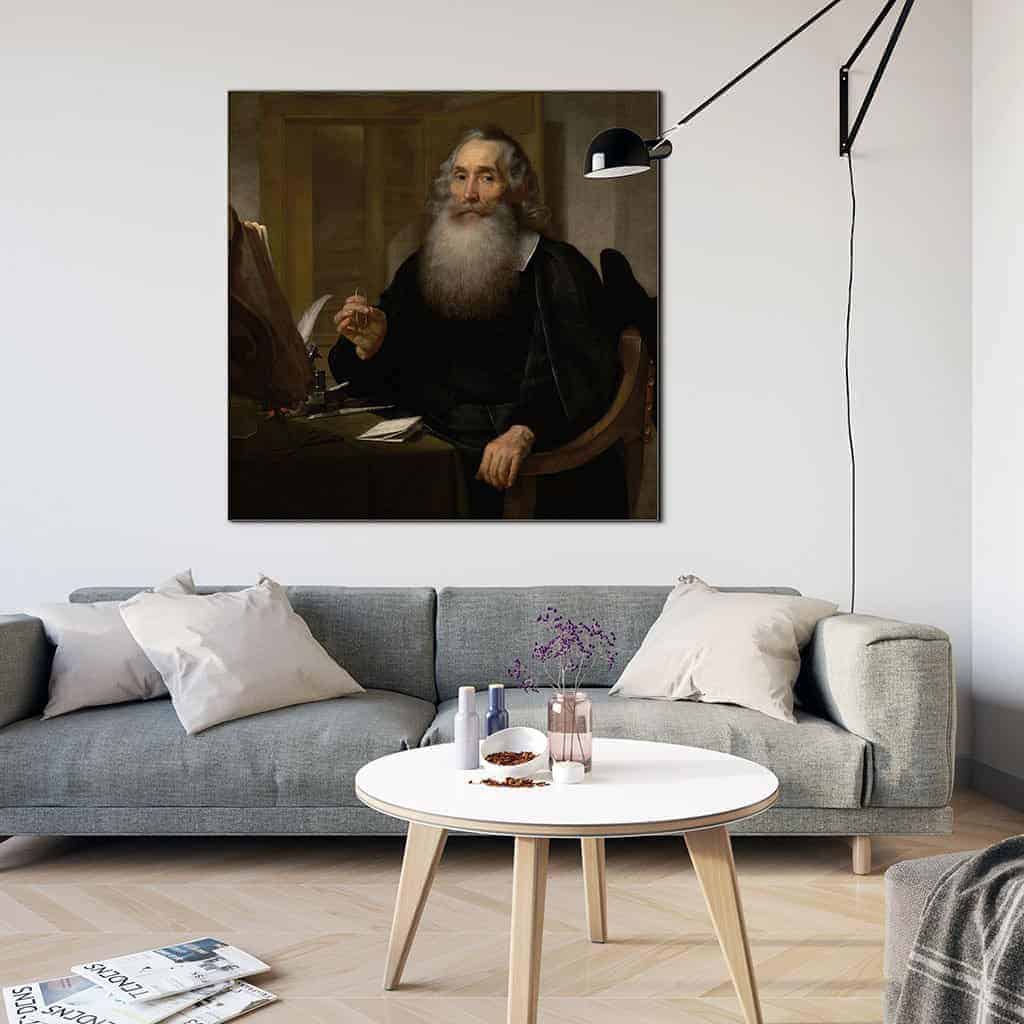 Portret van Petrus Scriverius - Bartholomeus van der Helst