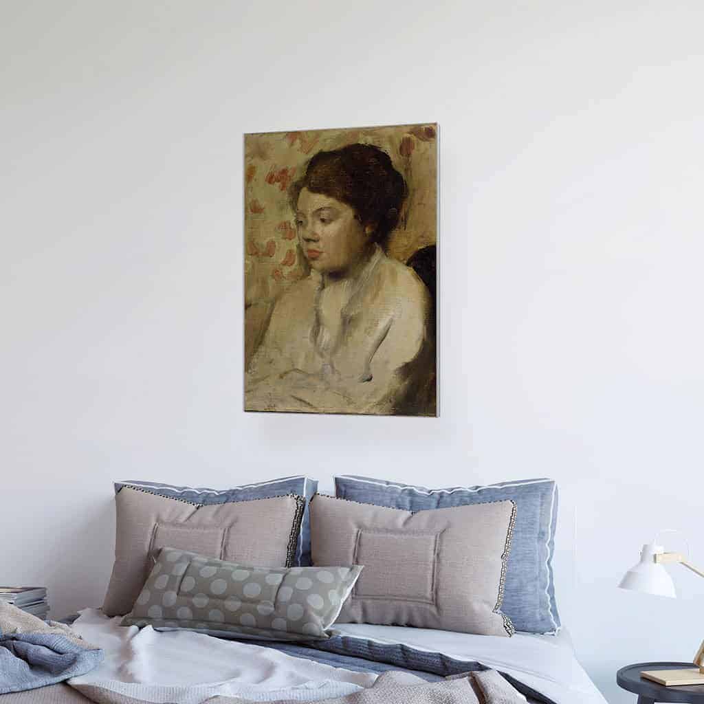 Portret van een Jonge Vrouw - Edgar Degas