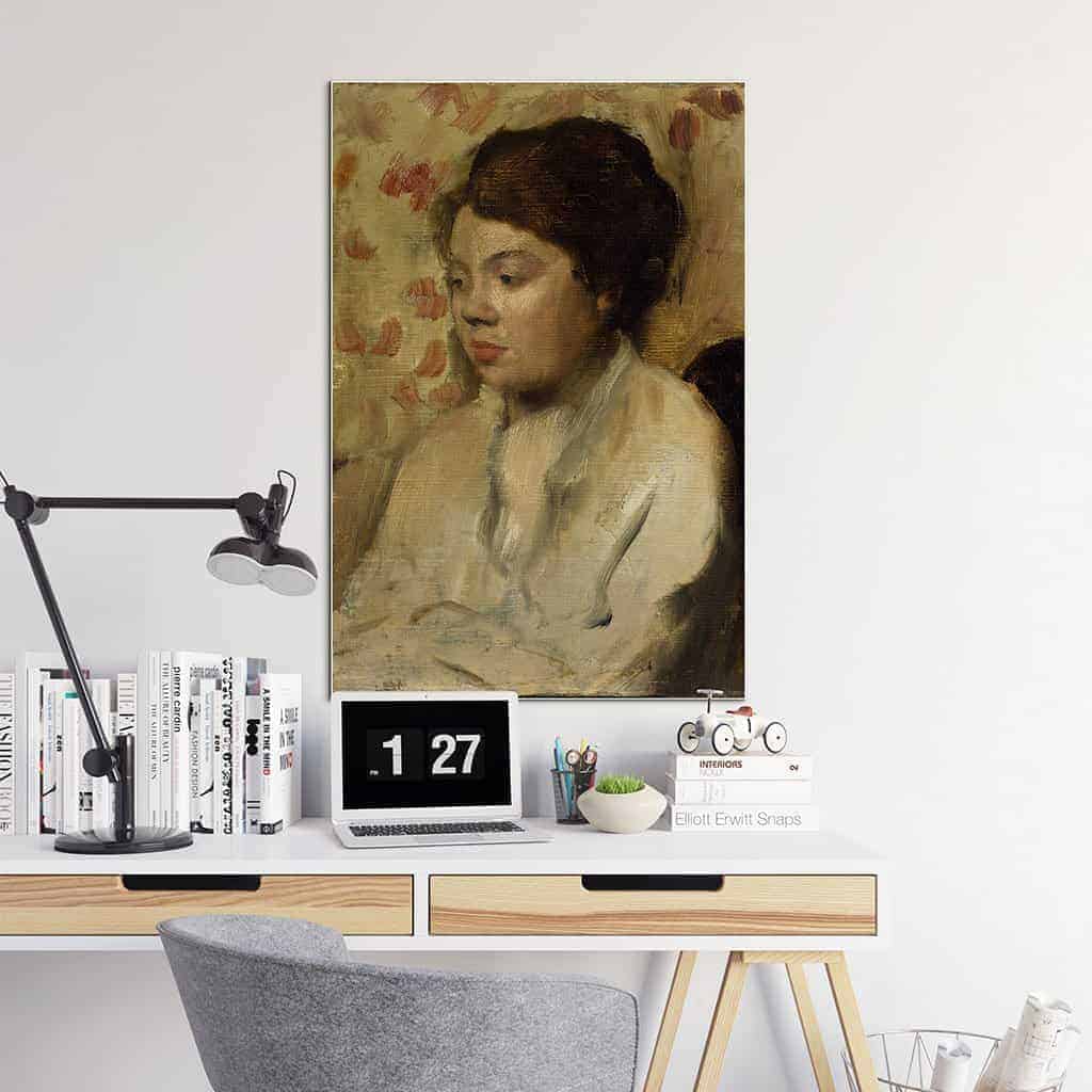 Portret van een Jonge Vrouw - Edgar Degas