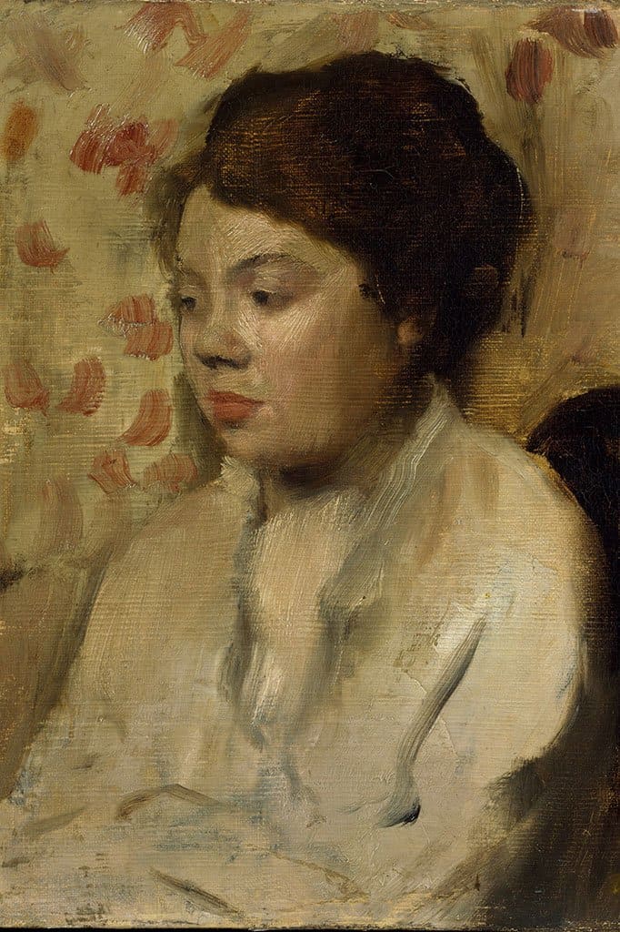 Portret van een Jonge Vrouw - Edgar Degas