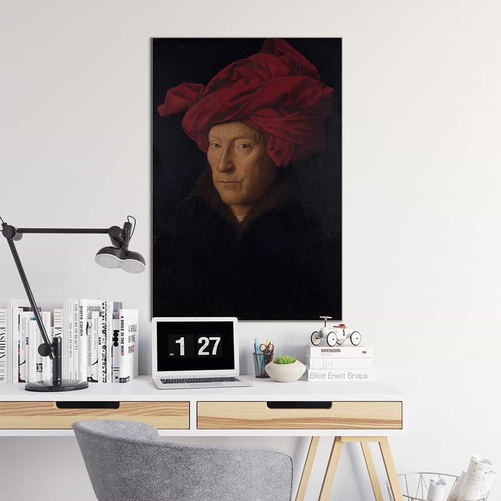 Portret van een Mens in een Tulband (Jan van Eyck)
