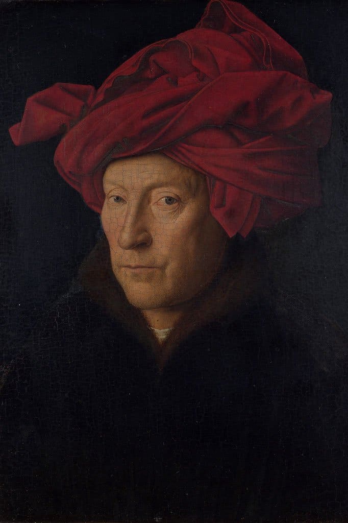 Portret van een Mens in een Tulband (Jan van Eyck)