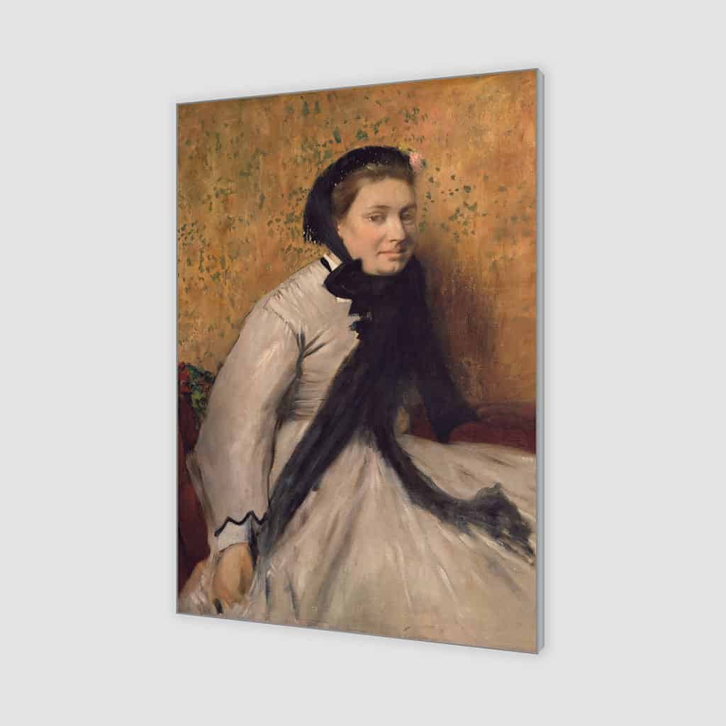 Portret van een Vrouw in grijs - Edgar Degas