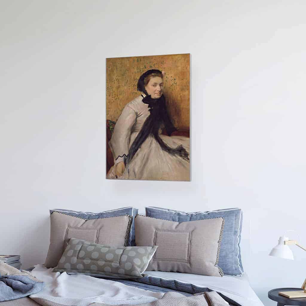 Portret van een Vrouw in grijs - Edgar Degas