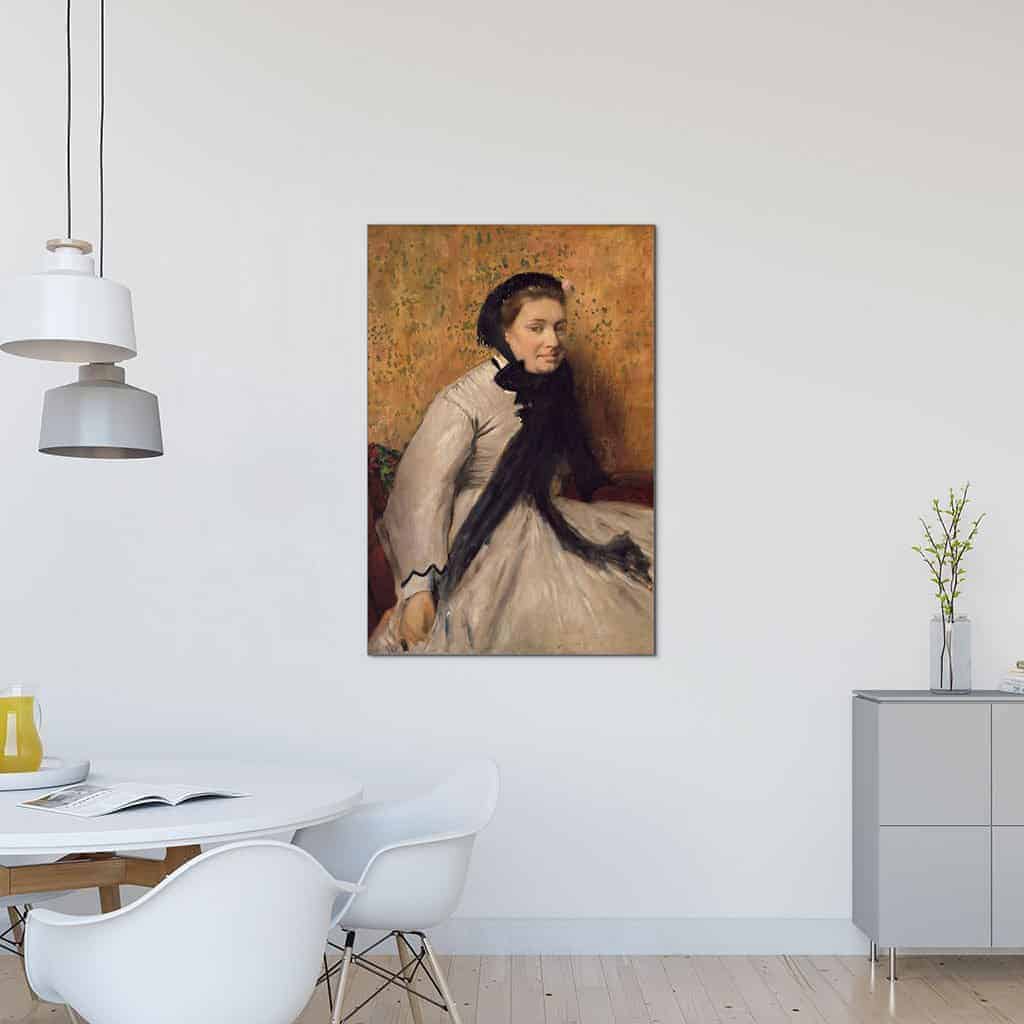 Portret van een Vrouw in grijs - Edgar Degas