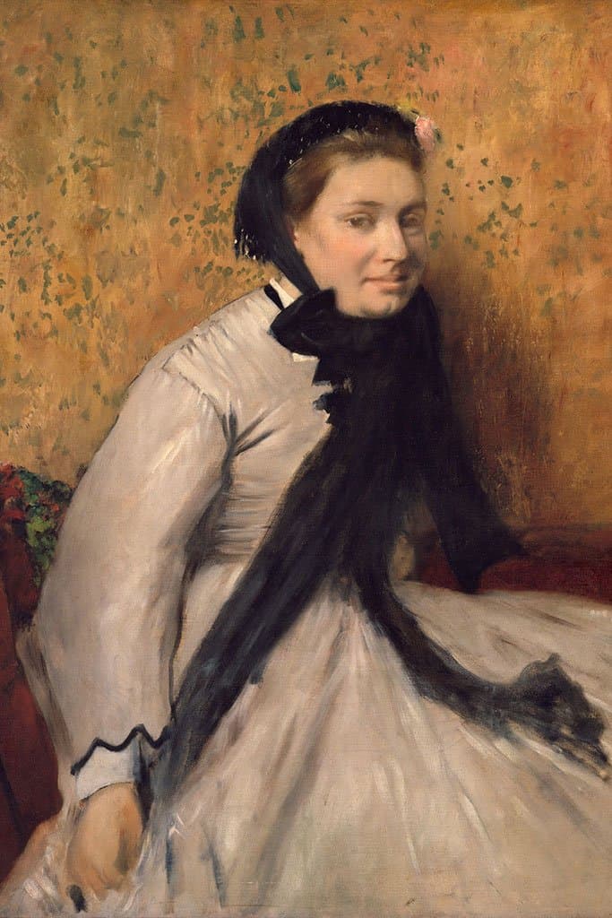Portret van een Vrouw in grijs - Edgar Degas