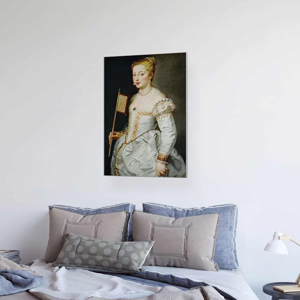 Portret van een dame - Meisje met een Ventilator (Peter Paul Rubens)