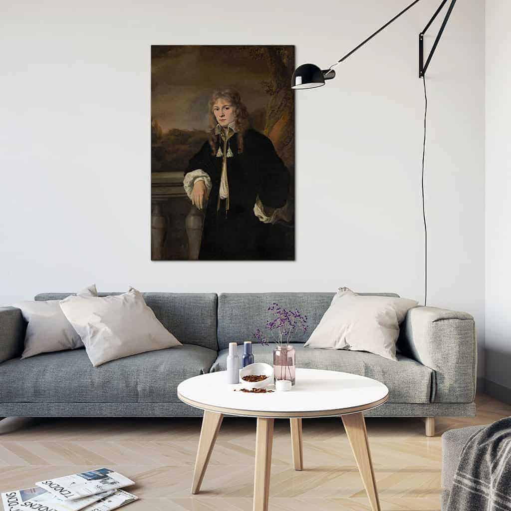 Portret van een jonge man vermoedelijk Louis Trip junior - Ferdinand Bol