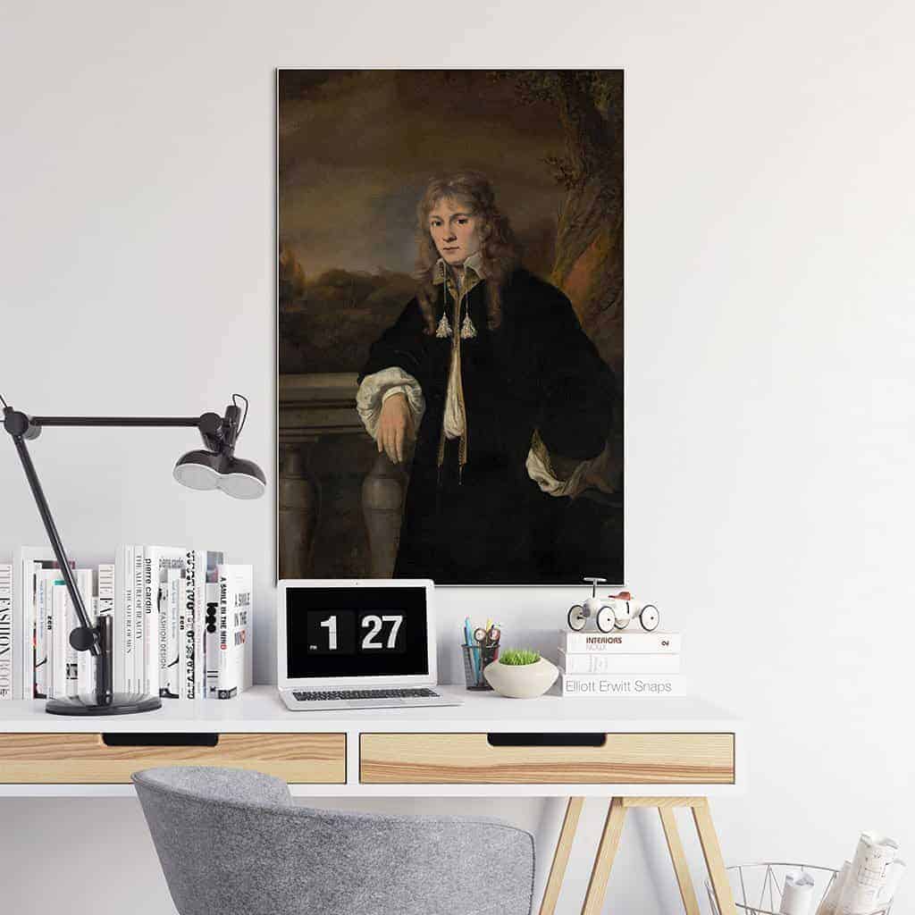 Portret van een jonge man vermoedelijk Louis Trip junior - Ferdinand Bol