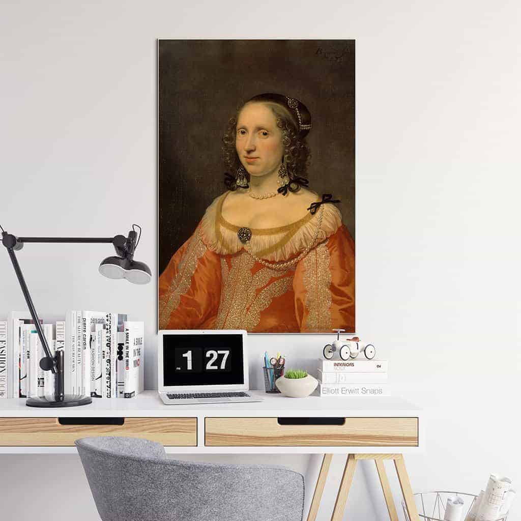 Portret van een vrouw - Bartholomeus van der Helst