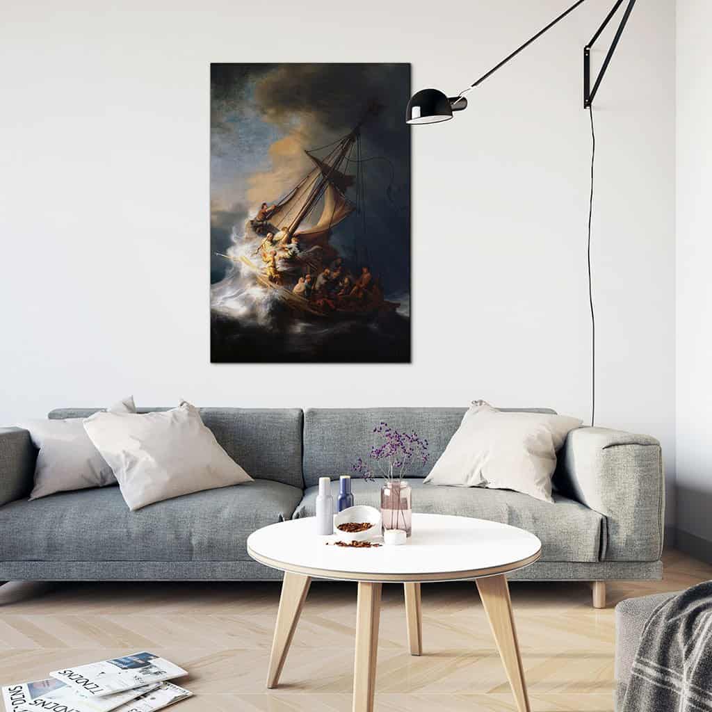 Christus in de storm op het meer van Galilea - Rembrandt