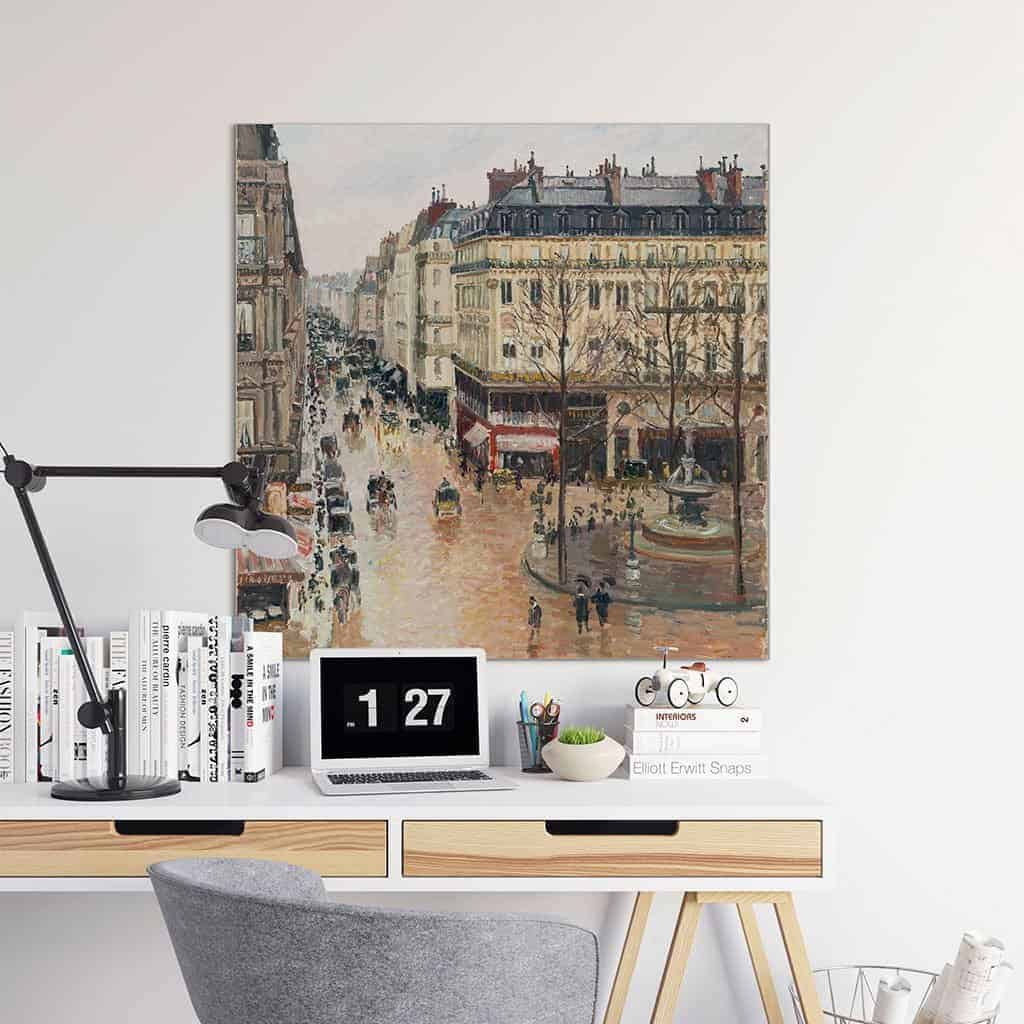 Rue Saint Honore Zonne effect Middag - Camille Pissarro