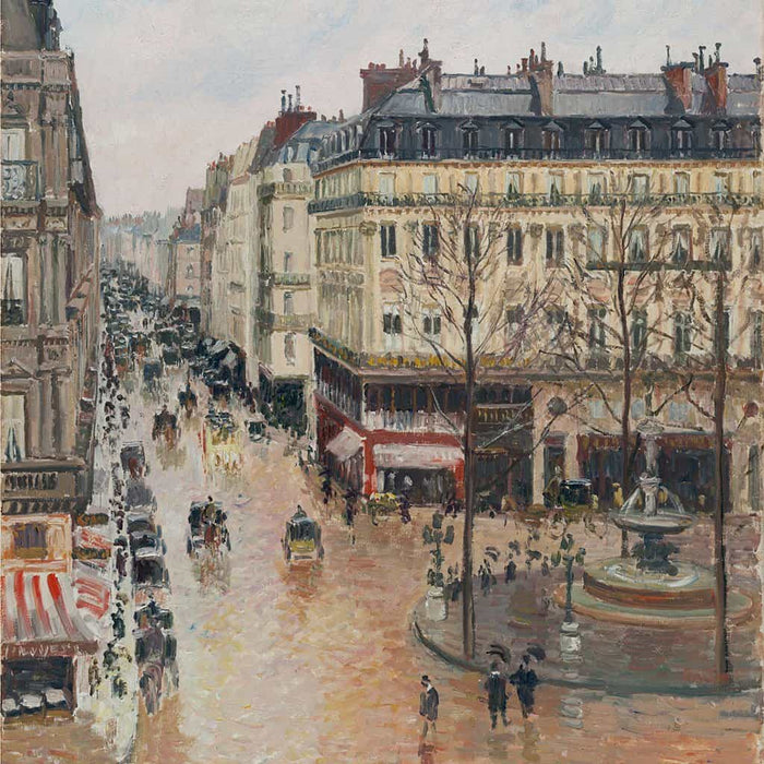 Rue Saint Honore Zonne effect Middag - Camille Pissarro