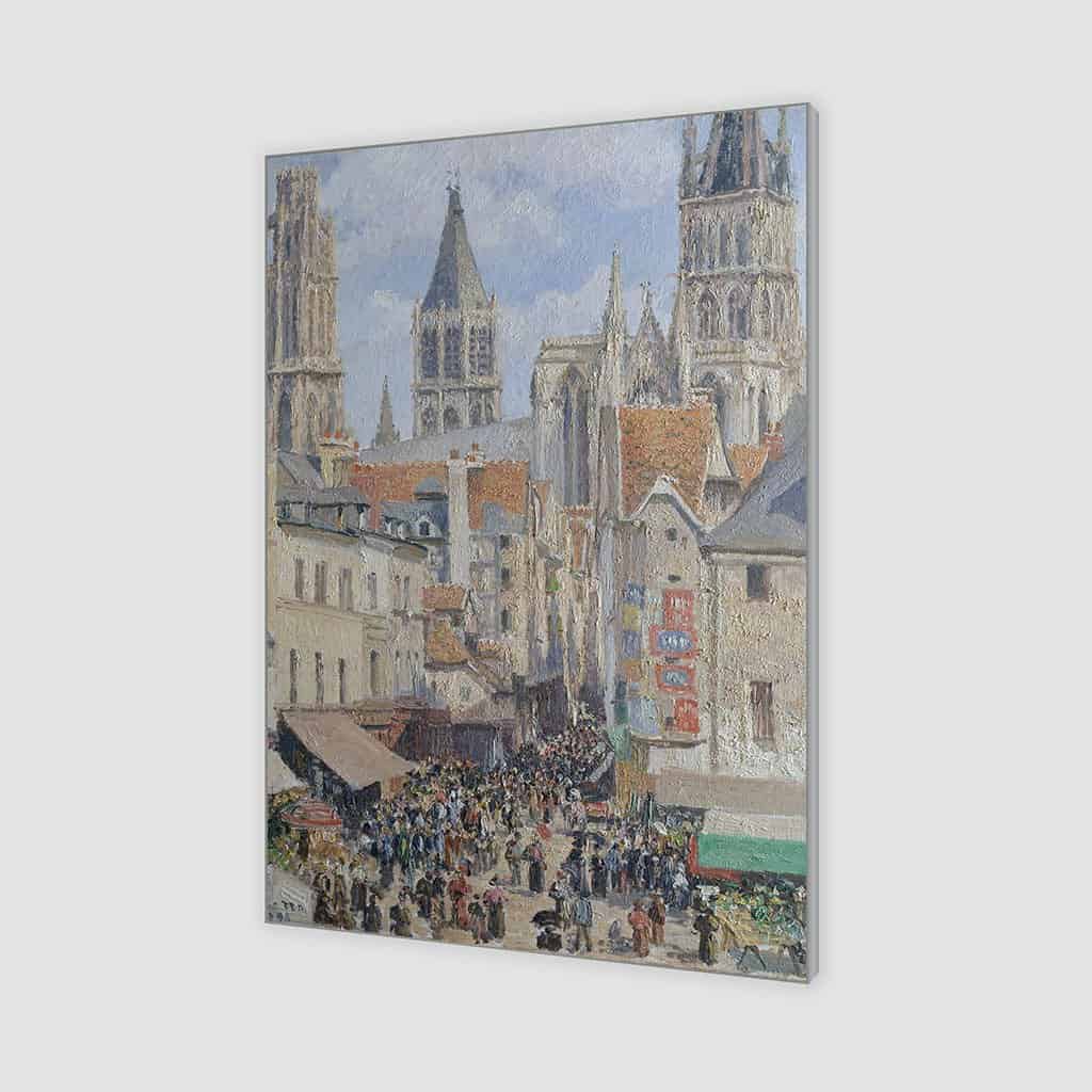 Rue de l'Epicerie Rouen Effect of Sunlight - Camille Pissarro