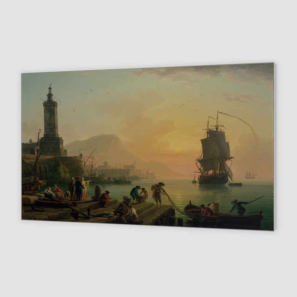 Rust in een mediterrane haven - Claude Joseph Vernet