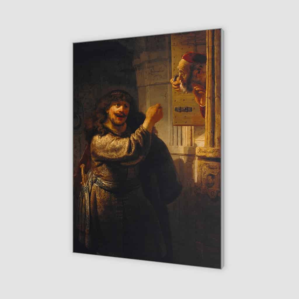 Simson die zijn schoonvader (Rembrandt)