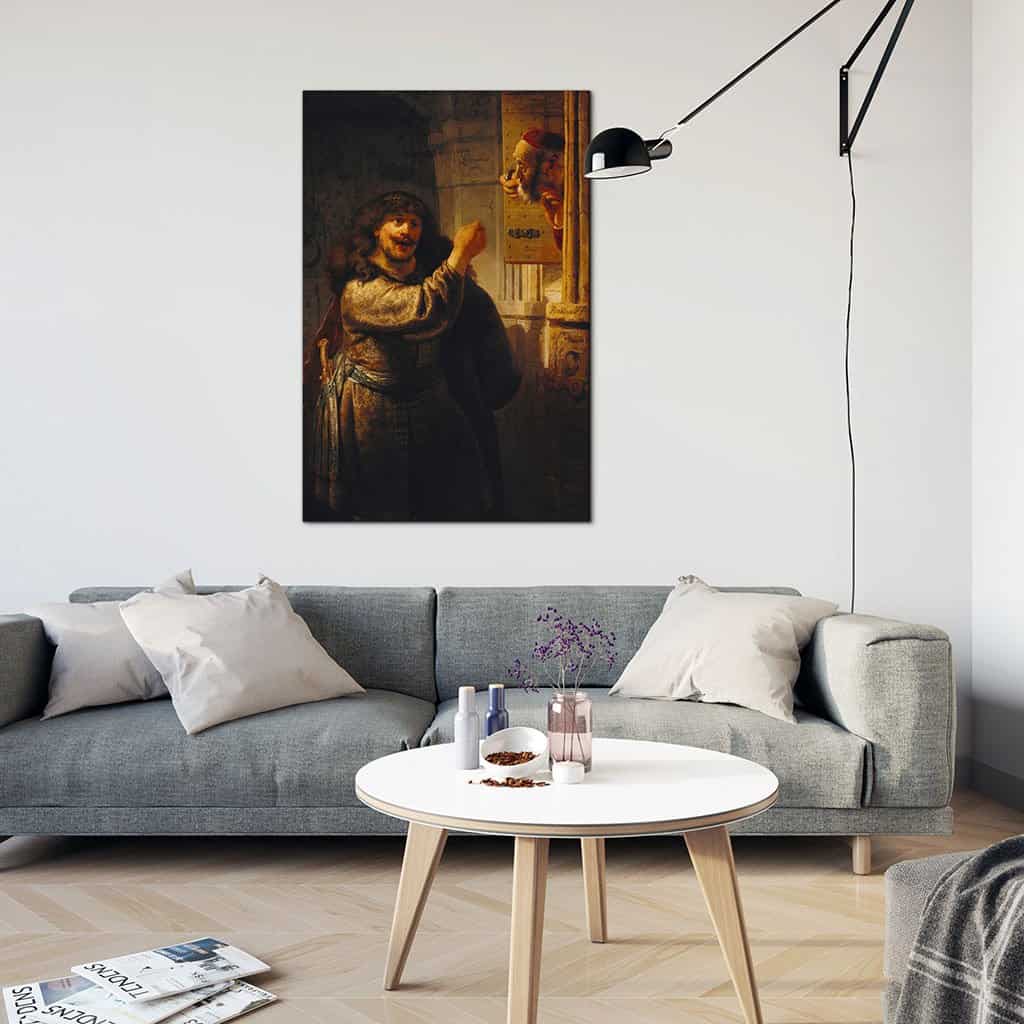 Simson die zijn schoonvader (Rembrandt)